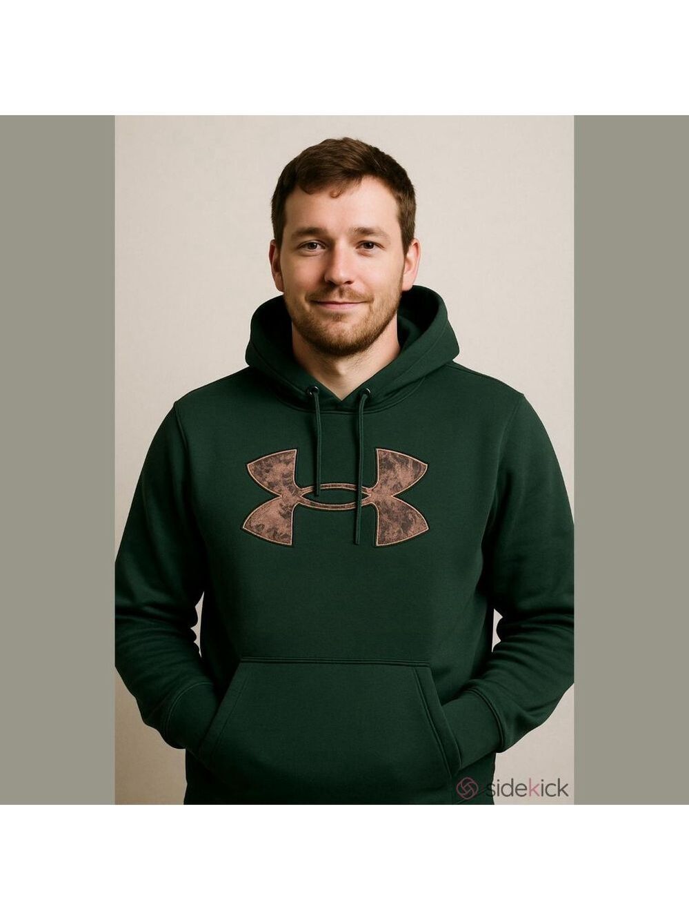 Under Armour Storm 1 Green Camo Hoodie Mens S